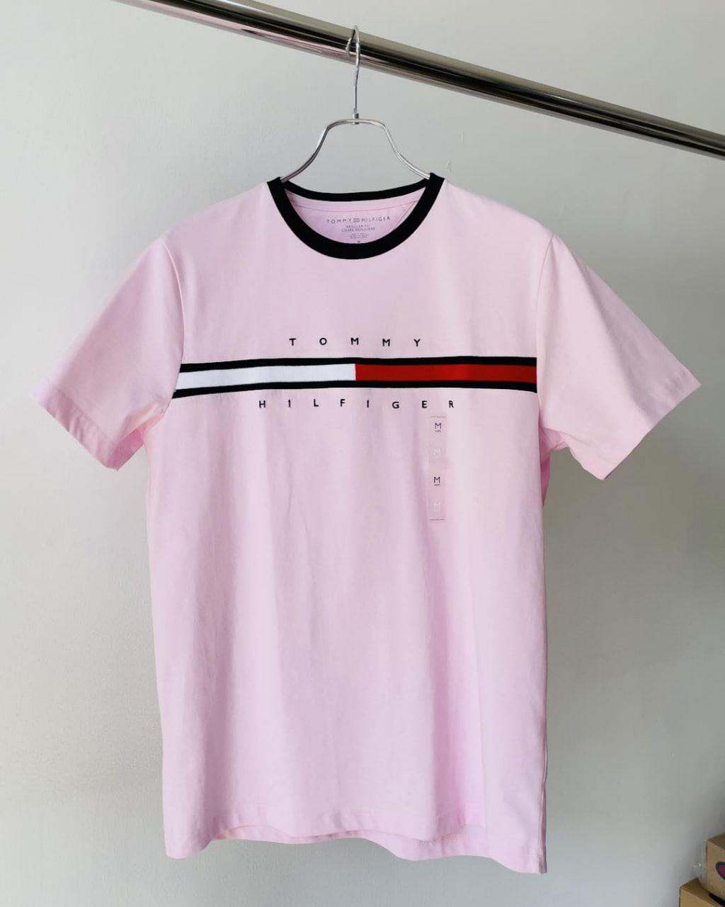 Áo Thun Tommy Hilfiger Herren Essential Flag ' PINK' [ 78JA524 680  ]