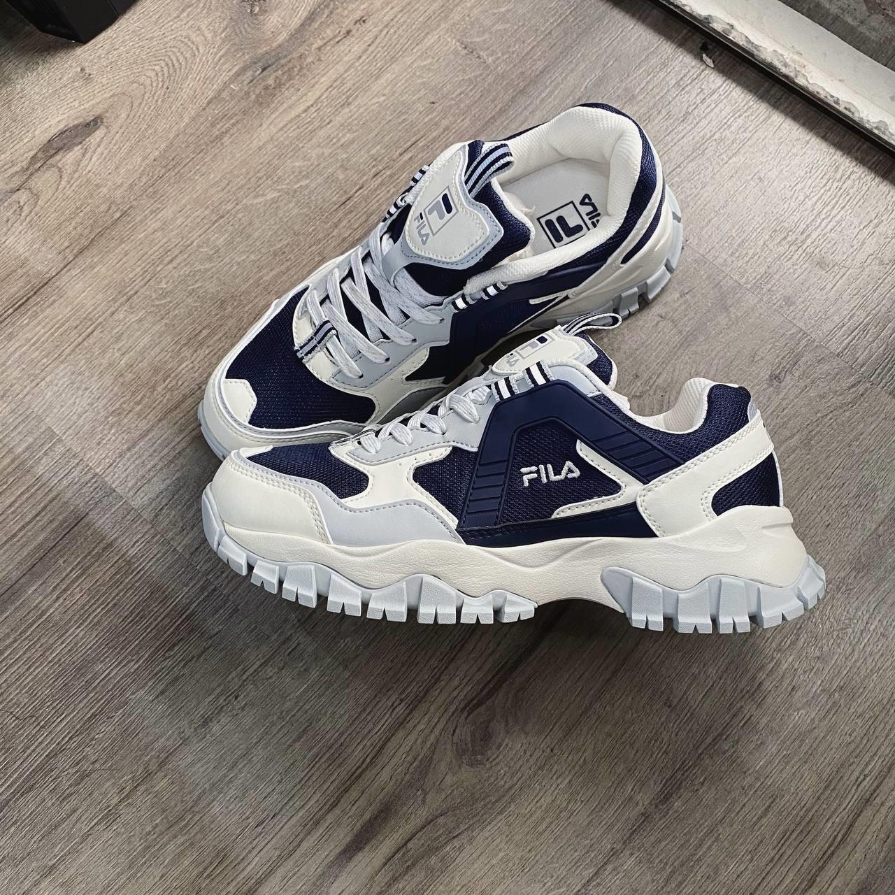 ***SALE*** Giày Fila Sneaker White Navy  [1RM02121F 143]