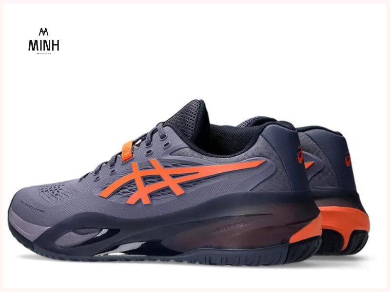 Giày Asics Gel Resolution X Greyish Purple Nova Orange