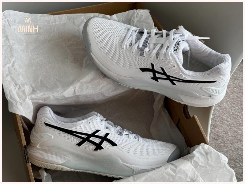 Giày Asics Gel Resolution 9 ‘White Black