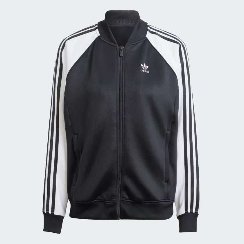 Áo Khoác Adidas JACKET TOP SST OVERSIZE CLASSICS 'BLACK/WHTE' [IK4026]