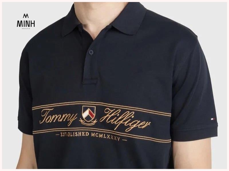 Áo Polo Tommy Hilfiger Signature Embroidered Logo Polo Collar