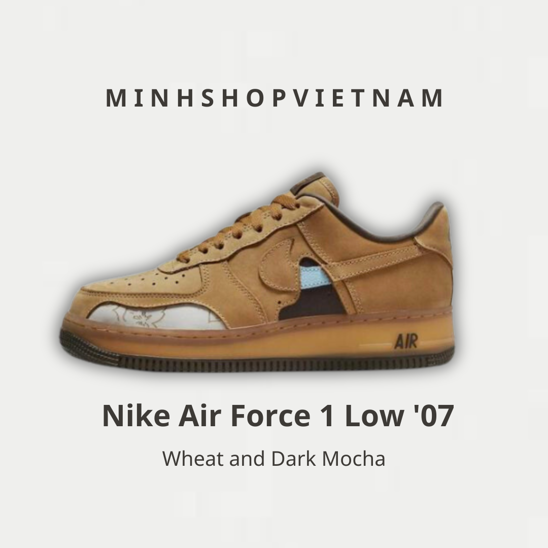 Giày Nike Air Force 1 Low '07 Wheat and Dark Mocha [DQ7580-700]