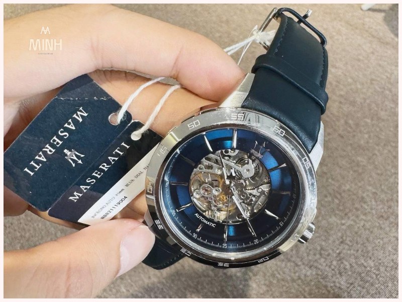 Đồng Hồ Maserati Ingegno Automatic Blue Open Heart Dial ''Deep Blue''