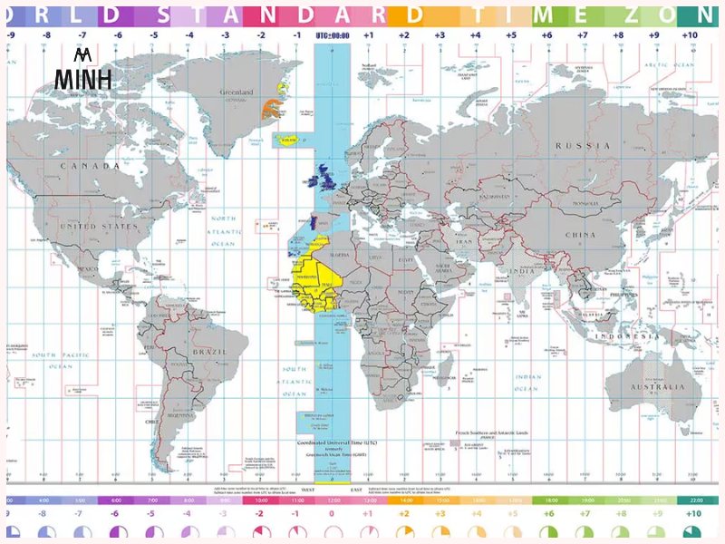 Pháp có tổng cộng 12 múi giờ khác nhau