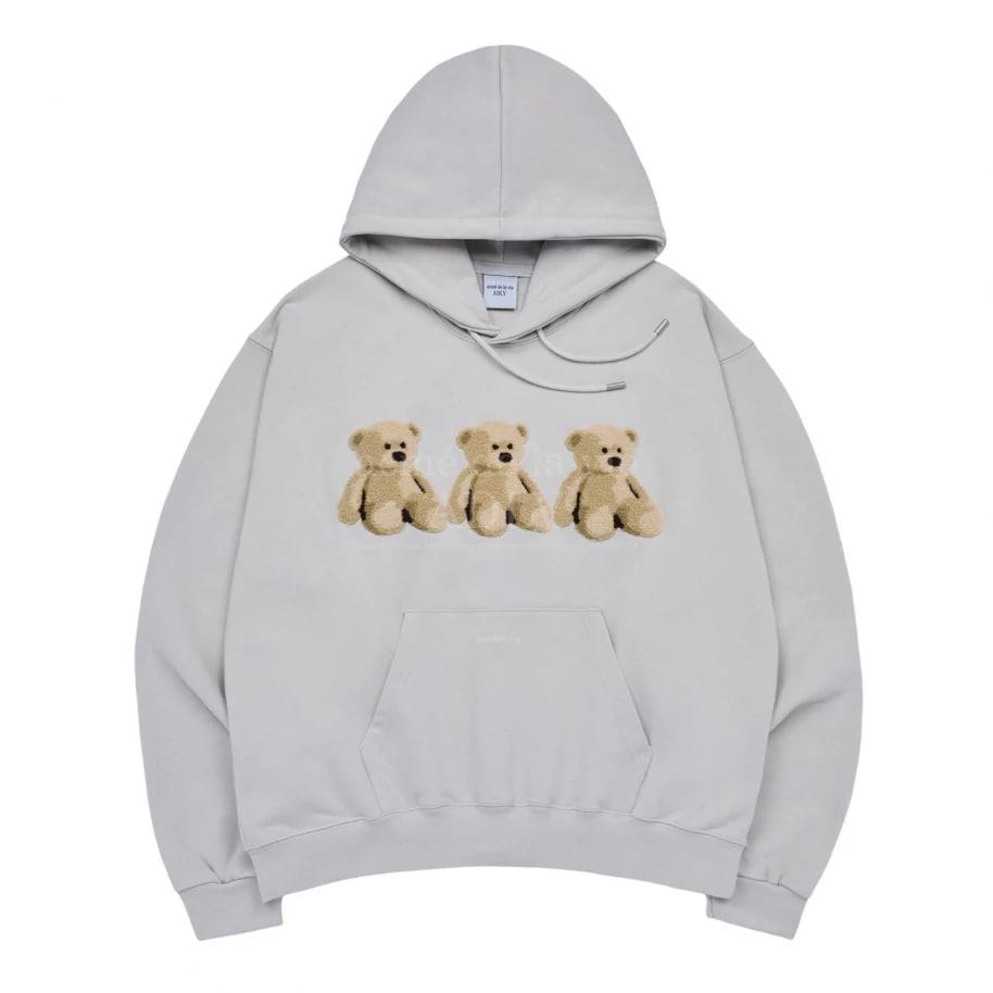 Áo Hoodie ADLV Three Boucle Bear Light Grey [hdablb lgr]