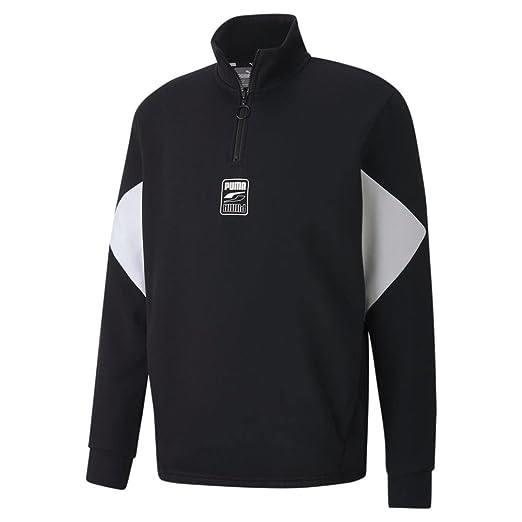 Áo Khoác Puma Rebel Halfzip TR Black/White [585280 01]