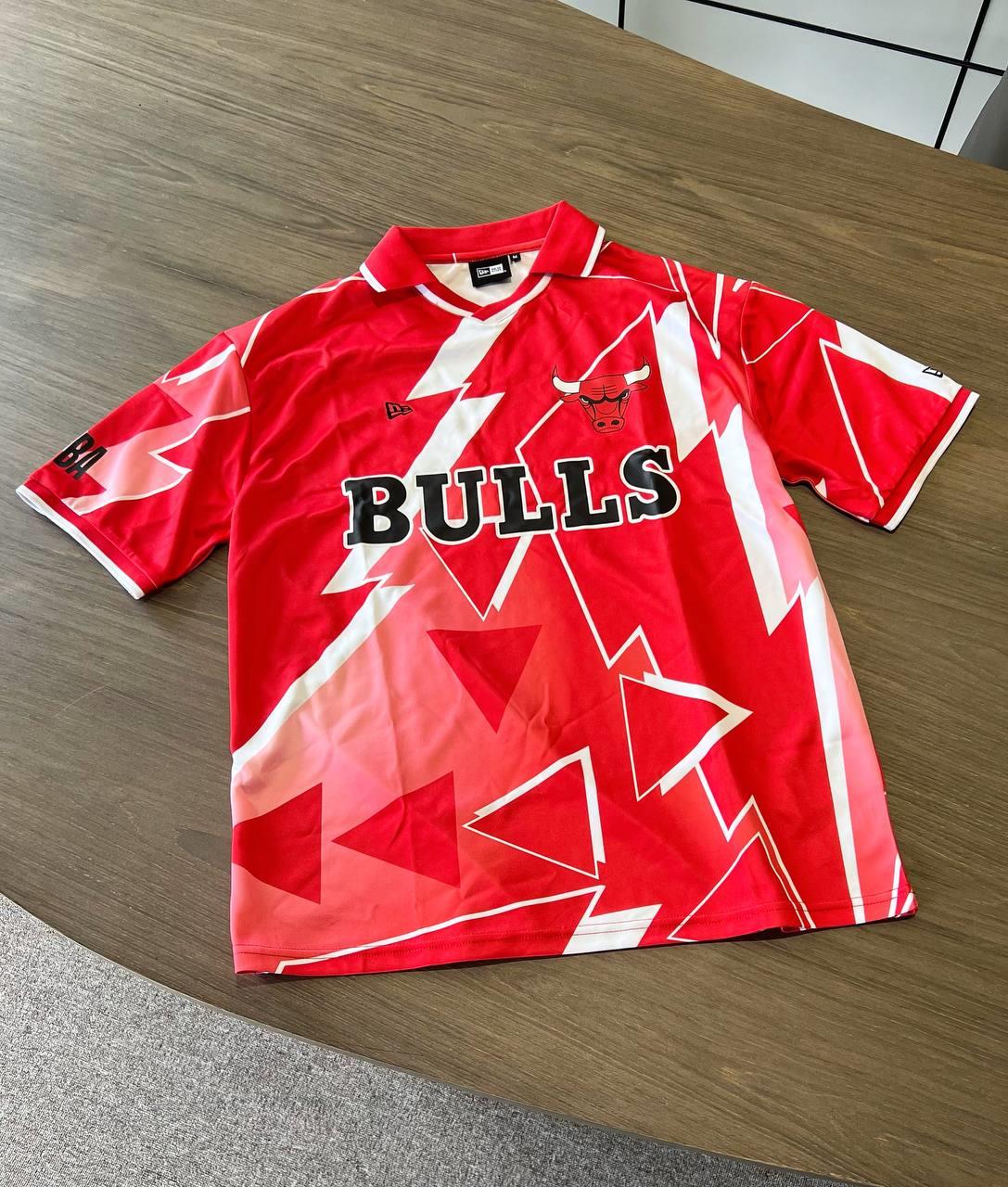 Áo Thun Polo New Era Logo BULLS CHICAGO NBA ' RED '