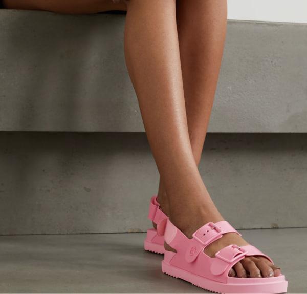 Sandal Gucci Mini Double G Sandal ‘Pastel Pink Rubber’ [660243 J8700 5815]