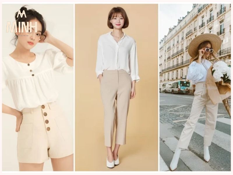 Quần Màu Kem Phối Áo Màu Gì? 10 Outfit Thời Trang Với Quần Be