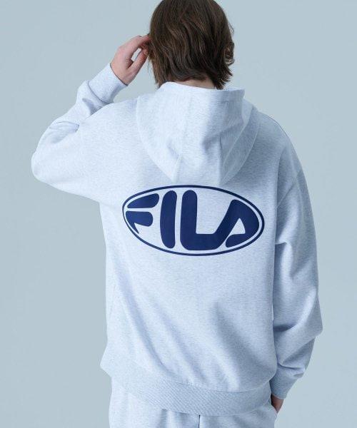 Áo Hoodie Fila Logo Cotton Blend White [FS2POF3105X-WTM]