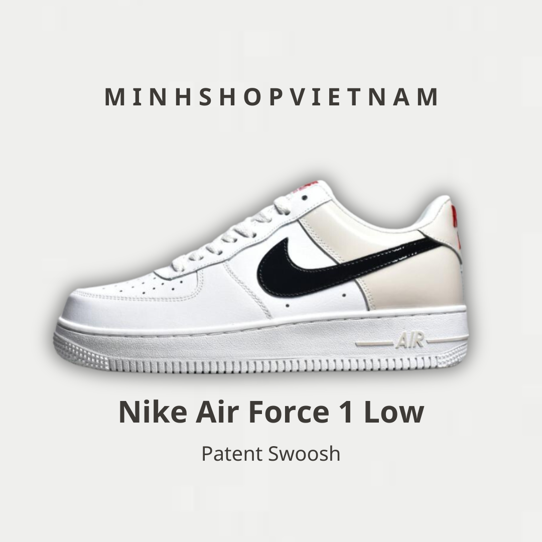 Giày Nike Air Force 1 Low Patent Swoosh [DQ7570 001]