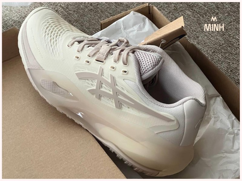 Giày Asics Gel Resolution Cream Mineral Beige