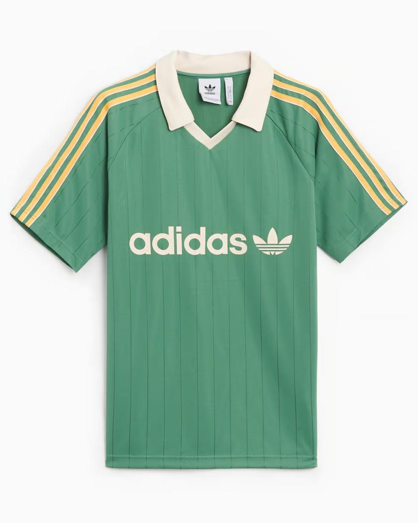 Áo Polo Adidas PINSTRIPE JERSEY ' Preloved Green ' [ IR9381 ]