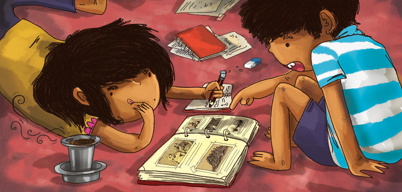 Illustration by Kaveri Gopalakrishnan from How old is Muttajji? by Roopa Pai