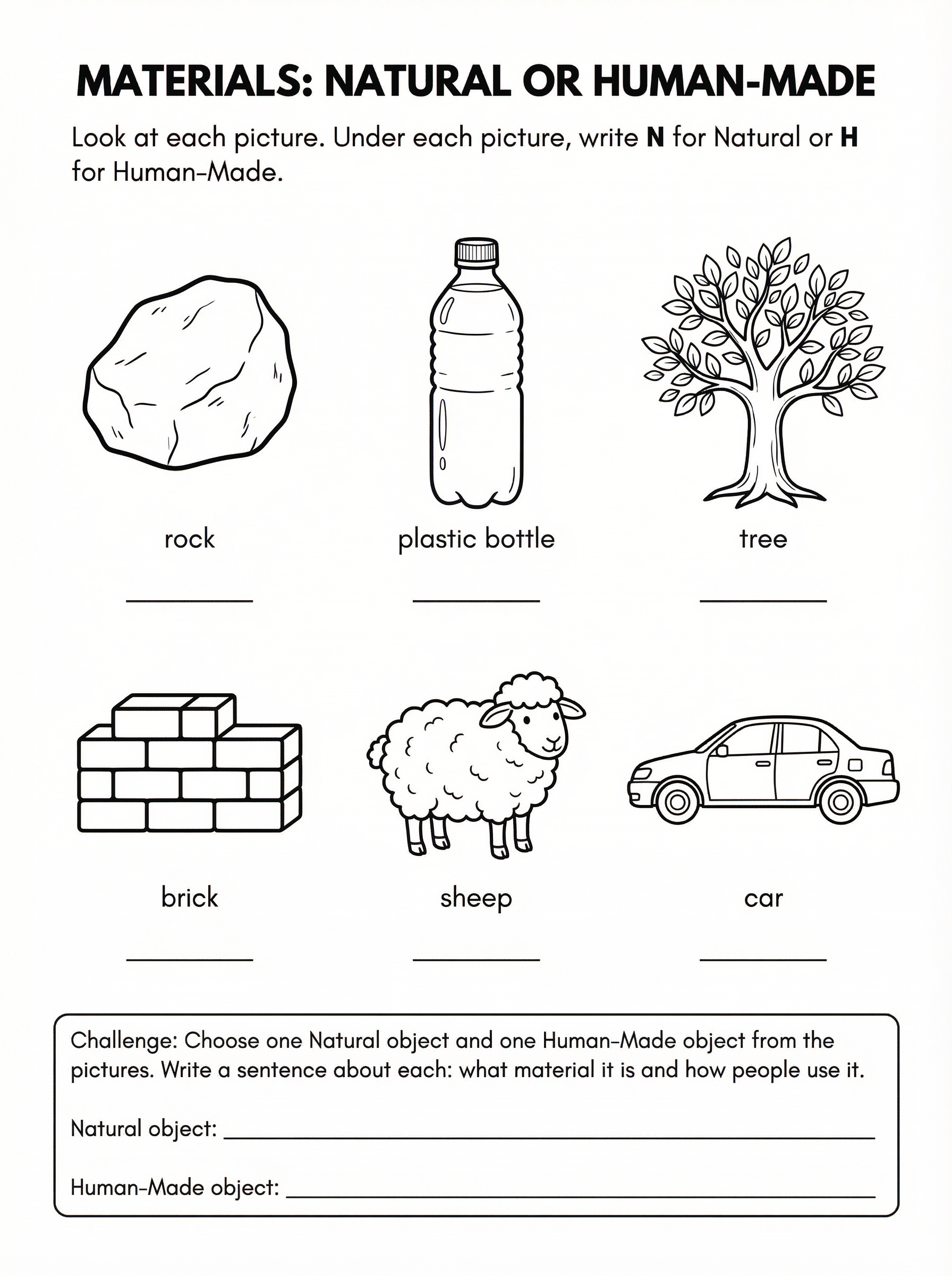 Kindergarten Science Worksheets, image size:1792x2400