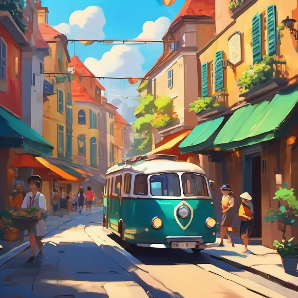 The town comes alive with vibrant colors and playful shadows as the shadows return. There is a feeling of jubilation and unity among the townspeople.