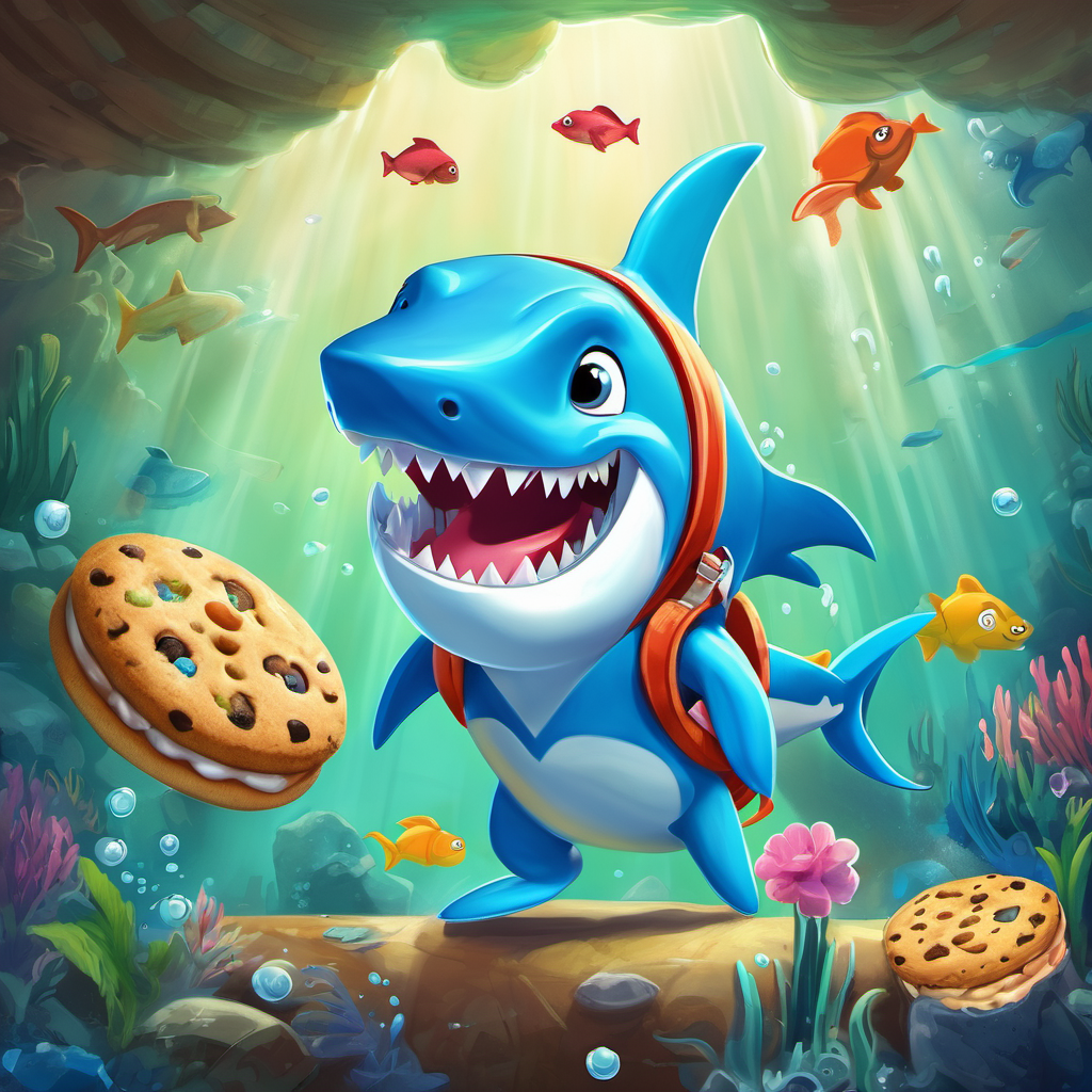 Ollie felt much better instantly! His toothache disappeared, and he could finally enjoy his delicious cookies again. Ollie was so grateful that he told all his underwater friends about the incredible superhero toothbrush. Word about Sharky and his incredible tooth-brushing skills quickly spread across the ocean. Soon, creatures from every nook and cranny were coming to Sharky with their tooth troubles. Sharky never hesitated to help anyone in need, spreading his message about the importance of dental hygiene to all.
