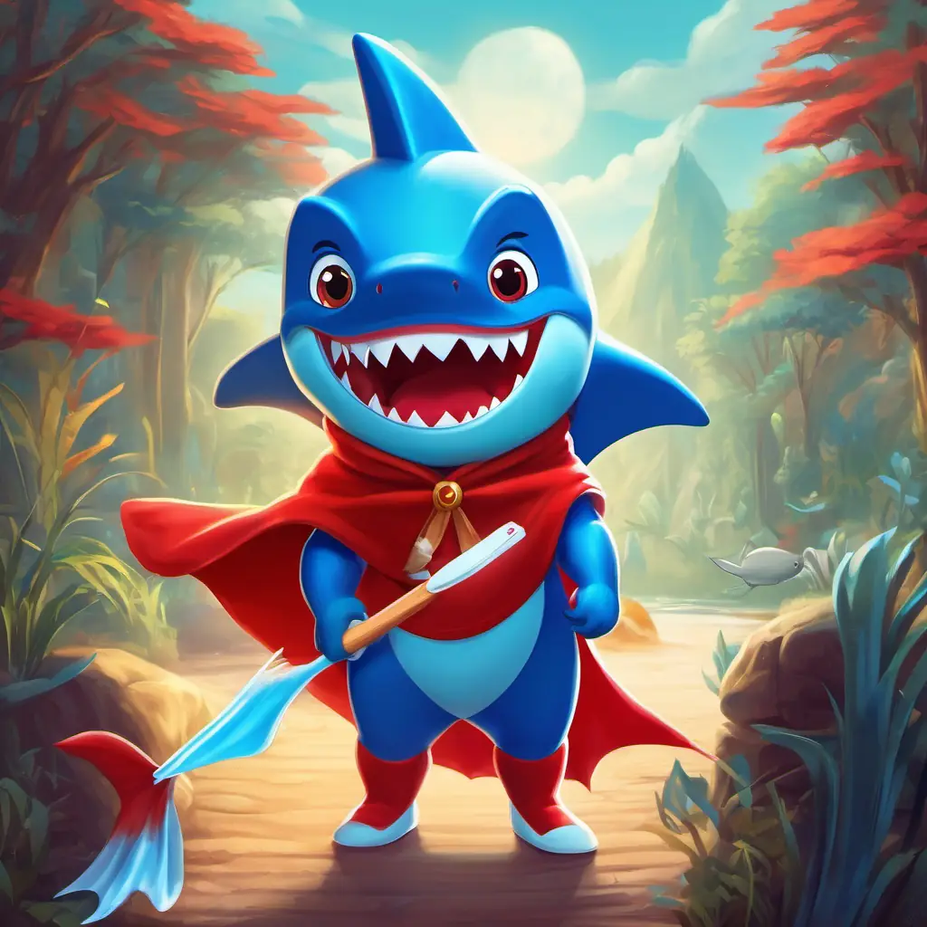 Bedtime Story Sharky, the ToothBrushing Shark Superhero