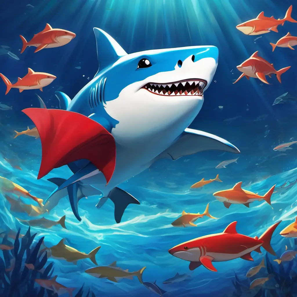 Bedtime Story Sharky, the ToothBrushing Shark Superhero