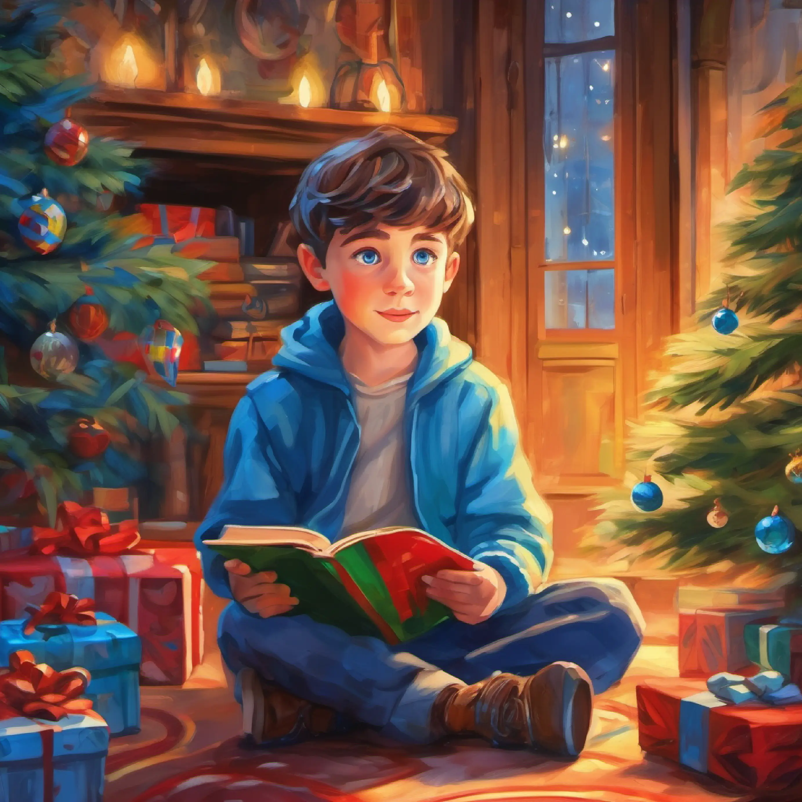 Young boy with bright blue eyes, spirited and imaginative learns about responsibility and friendship