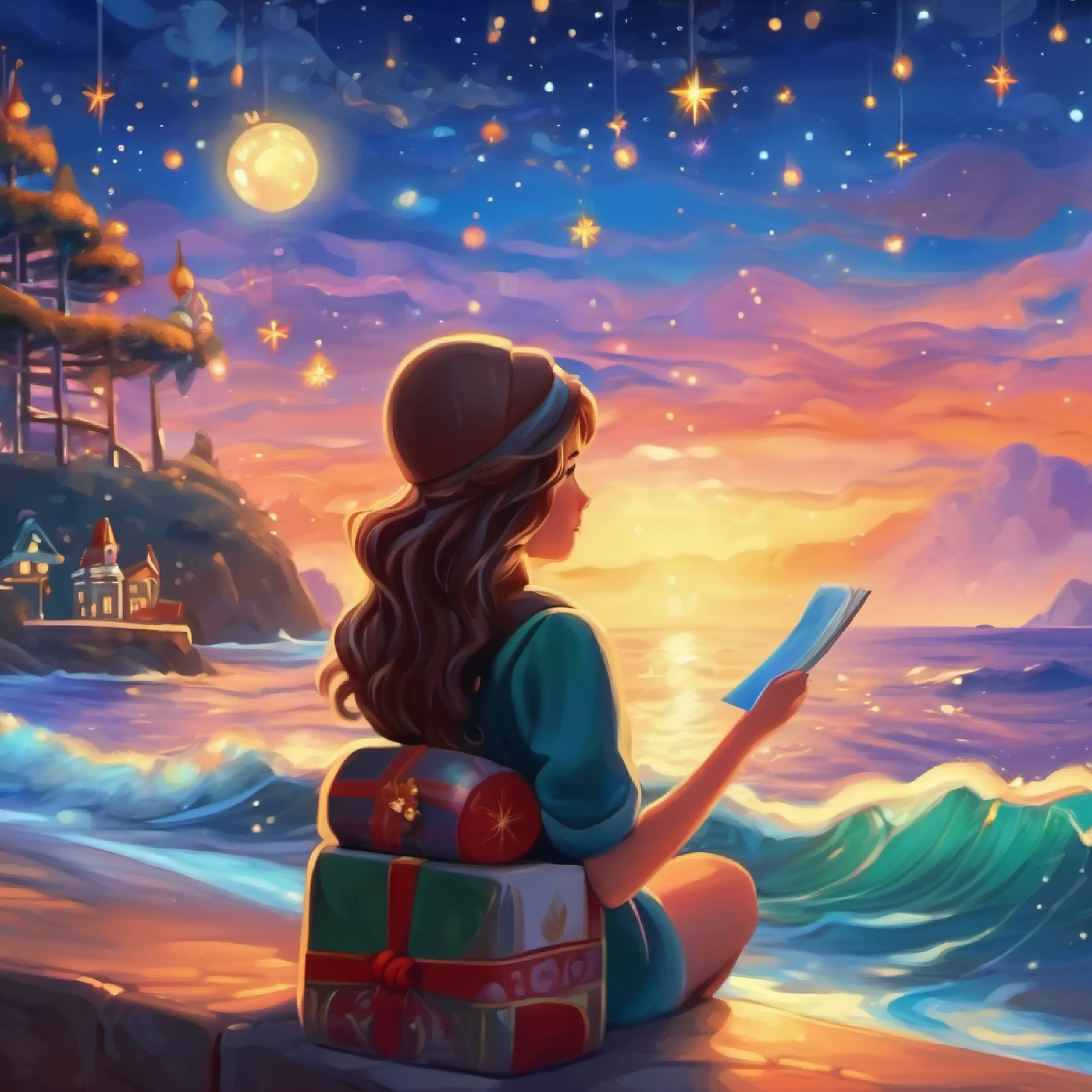 Girl explains magic as love, metaphor with the sea.