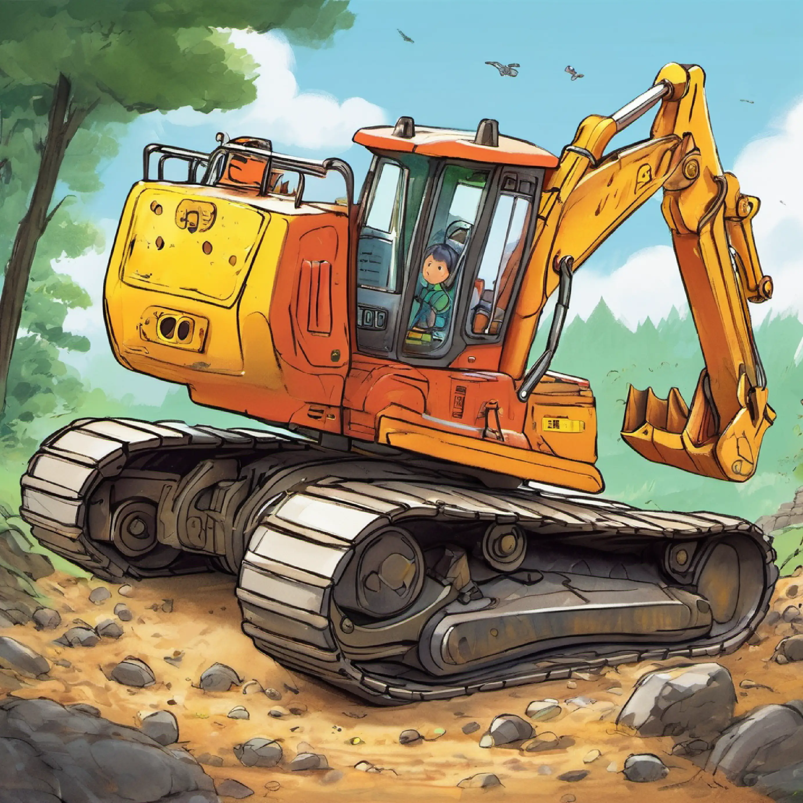 Introducing Xiao Zhu Zhu's excavator toy.