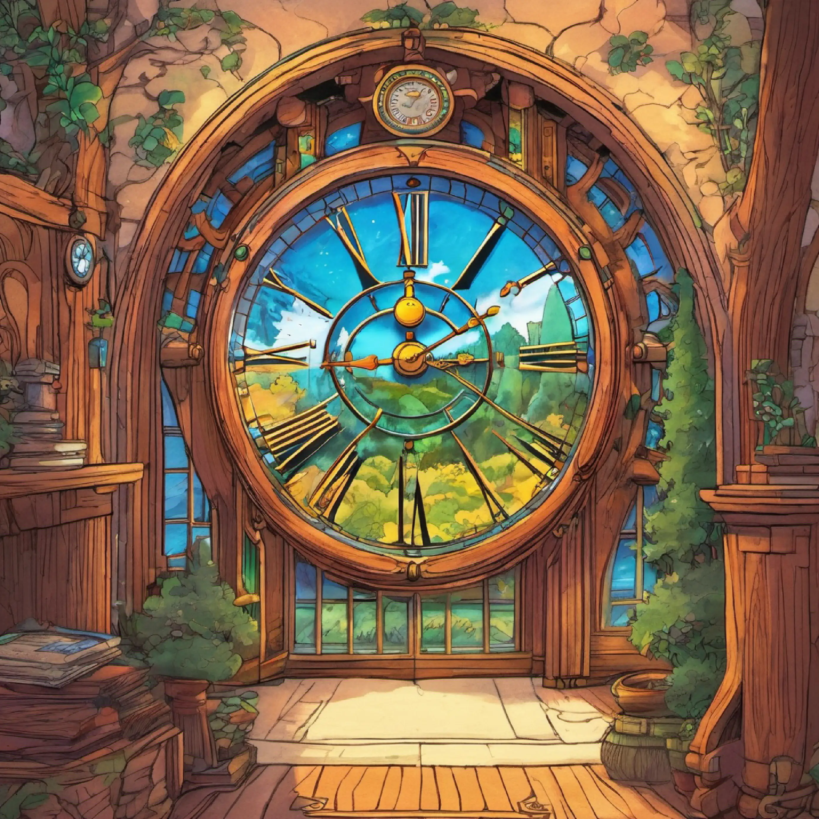 Inside Ravenwood's, discovery of a living clock, the clock as a portal