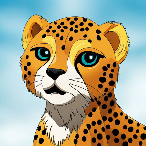 Cheetah with spots
