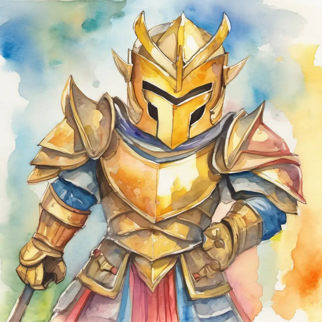 In Numberland, Brave figure with golden armor and a big smile and Friendly figure with colorful armor and a mischievous grin stand tall, ready to fight evil.