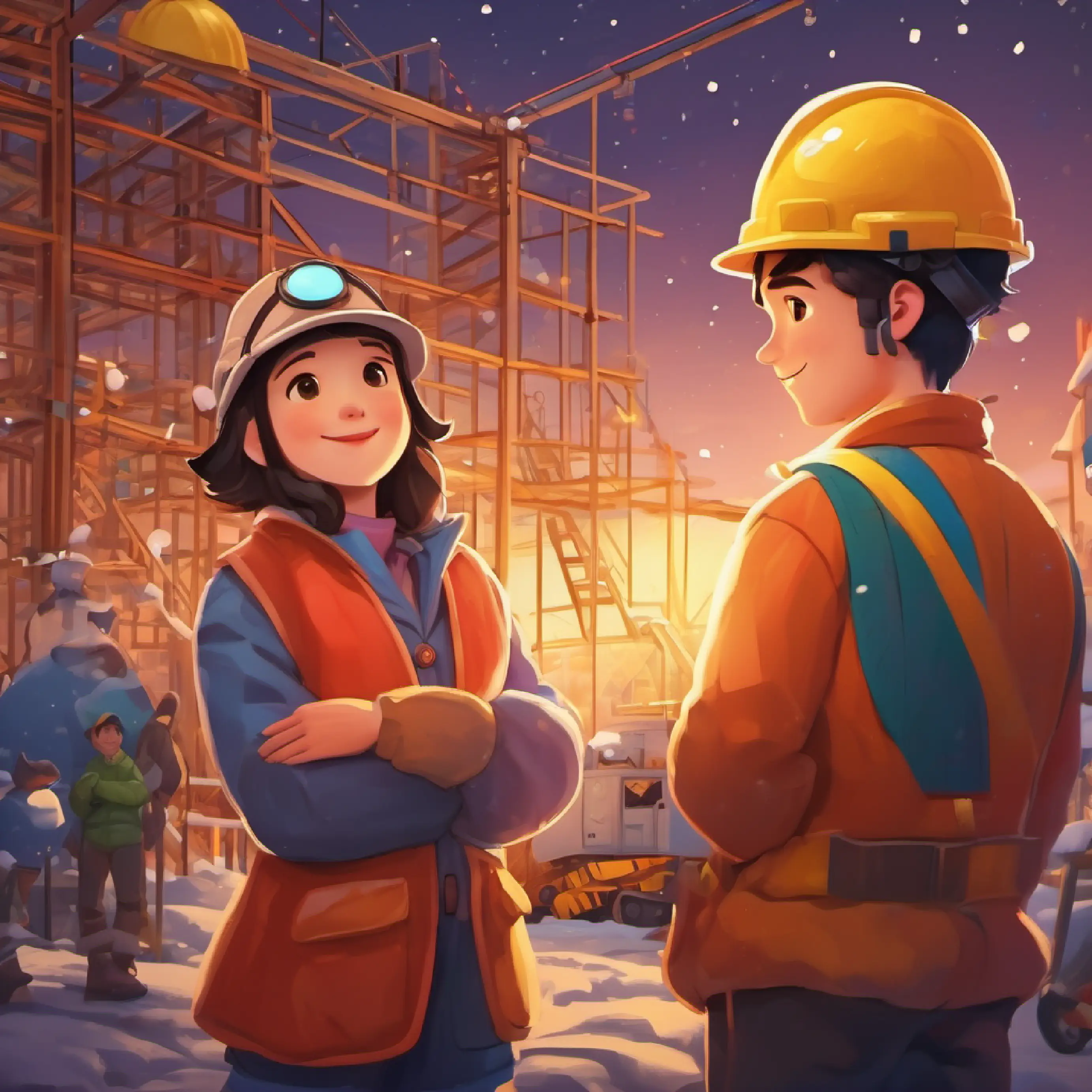 Character diversity, strong friendship, construction site setting