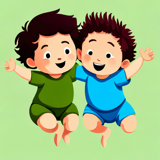 Baby Clipart-cartoon baby boy with a blue shirt and brown hair