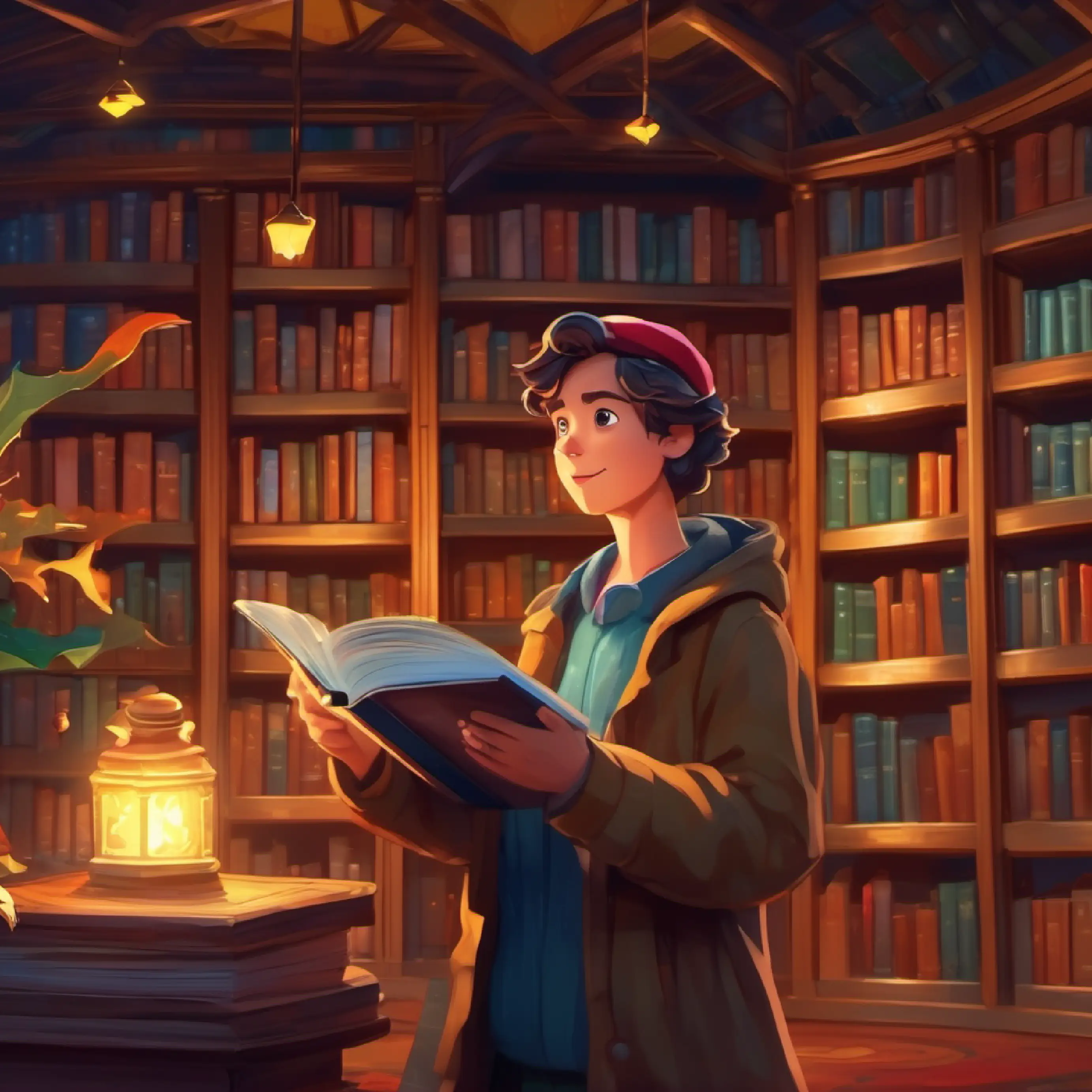 Main character discovers a library with supernatural occurrences.
