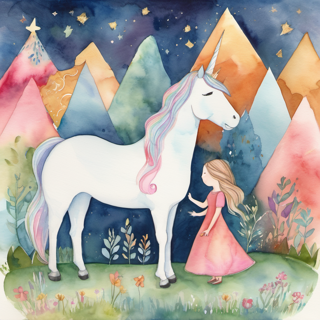 As they collected the shapes, the unicorn princess explained their significance. "Shapes help us communicate, my dear Alys," she explained. "Just like these shapes fit together, positive communication brings people closer and helps us understand one another." Alys listened attentively, her little mind opening up to the importance of kindness and understanding. She realized that sharing thoughts and feelings with empathy and respect made friendships strong, just like the shapes they had found.