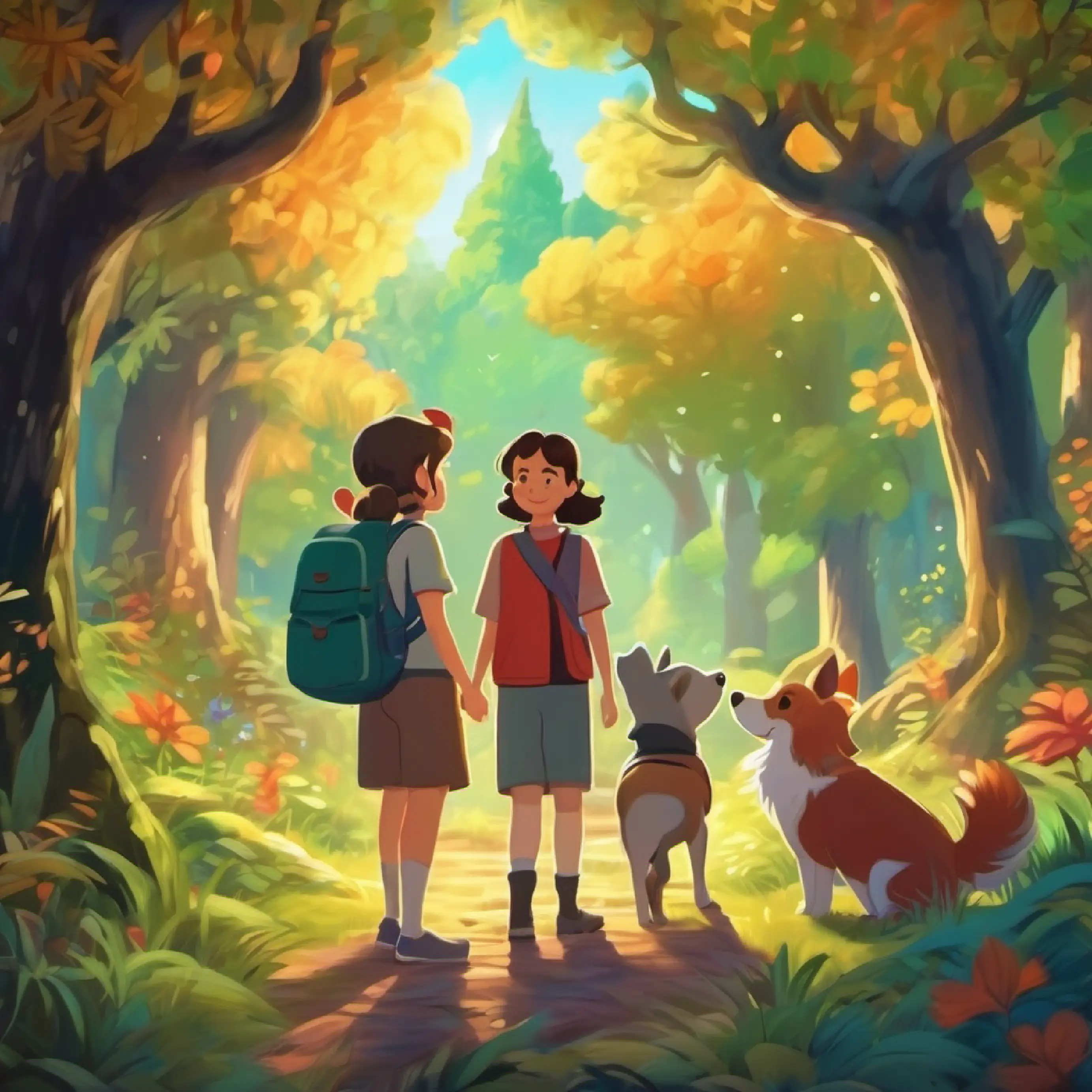 The friends cherish their bond and the magic of their home, concluding their heartwarming adventure in the magical forest.