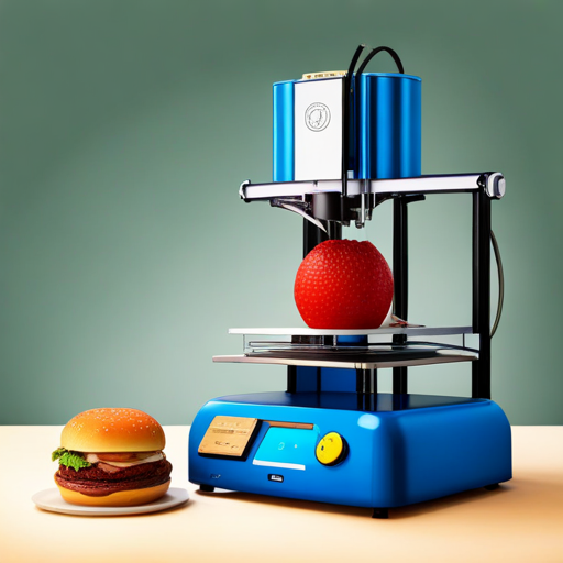 A 3D printer creating food with a delicious aroma