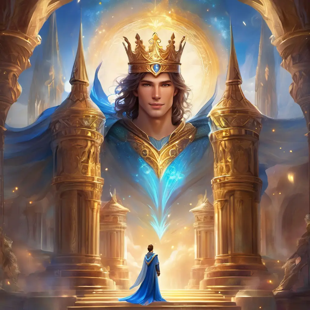 The resolution – Brown hair, blue eyes, friendly smile, adventurous spirit's crowning moment as the king of the Dream Kingdom.