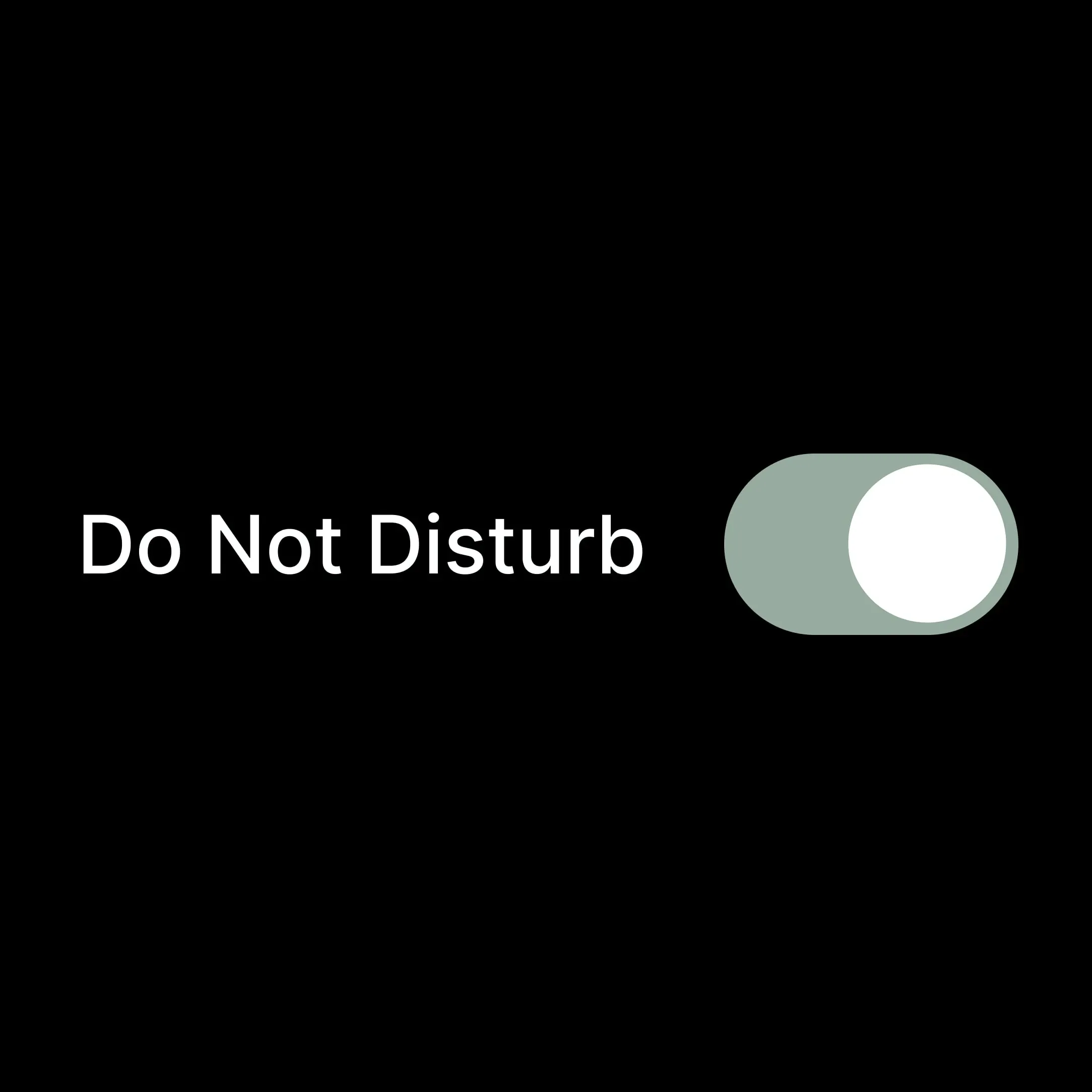 Do not disturb