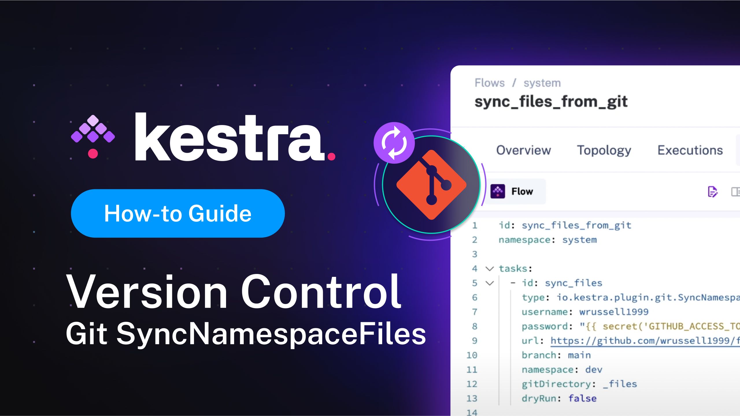 Sync your Files from Git | Version Control in Kestra