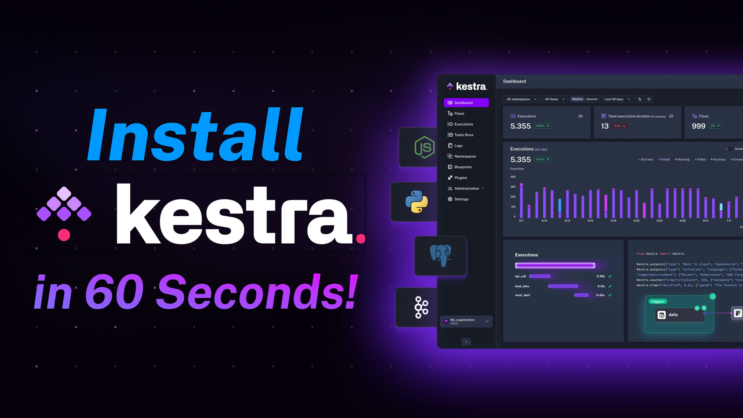 Install Kestra in 60 seconds! 🚀