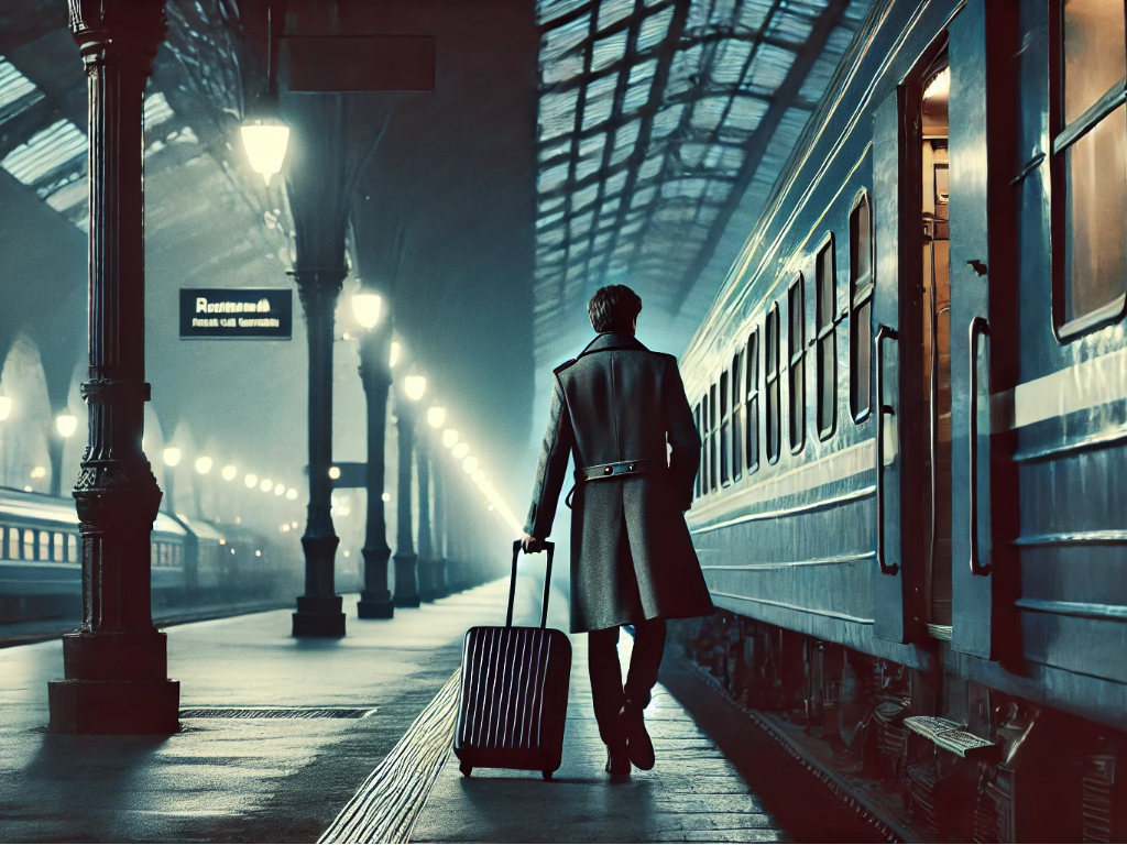 A man stepping onto a train.webp