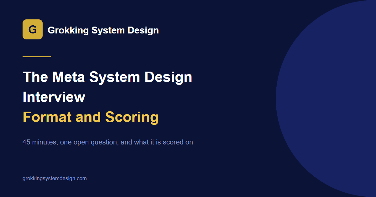 The Meta System Design Interview: Format, Scoring, and What to Practice