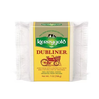 a package of cheese on a white background