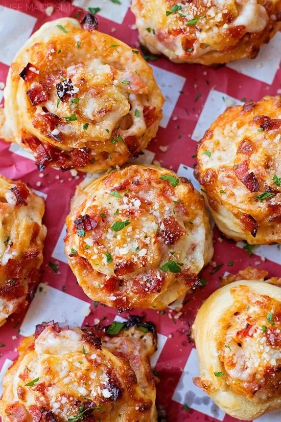a close up of food