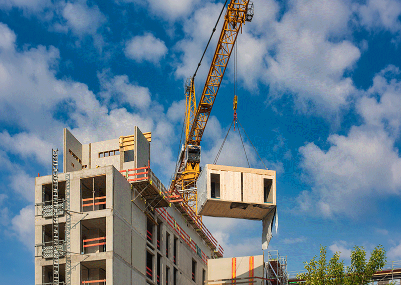 Sustainable construction building site