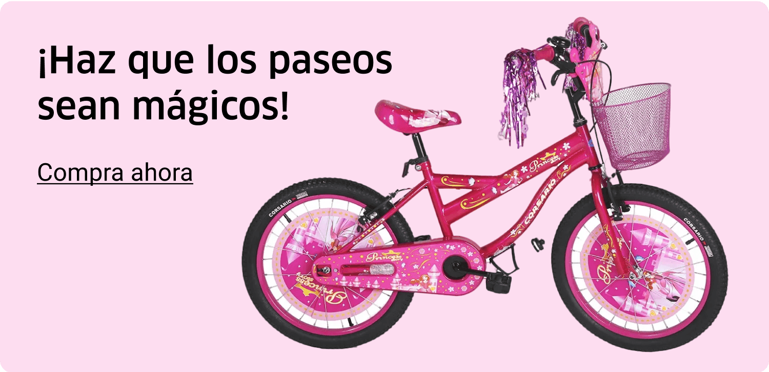 Bicicleta Rosada de 16'' para Niña - Juguetón El Salvador