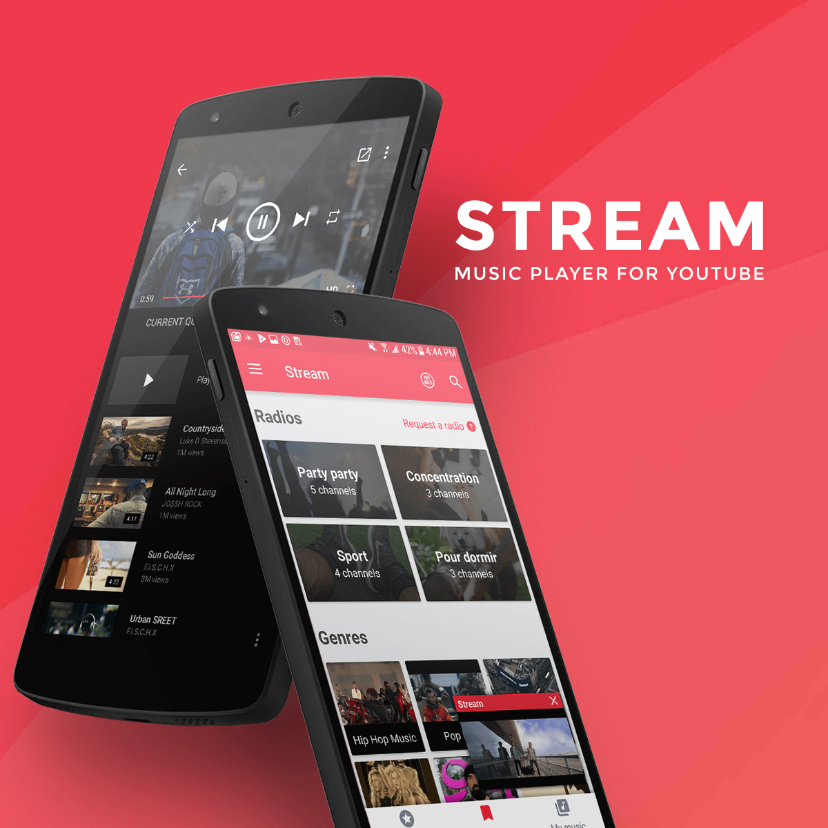 Stream | Floating pop-up YouTube music player for Android1200 x 1200