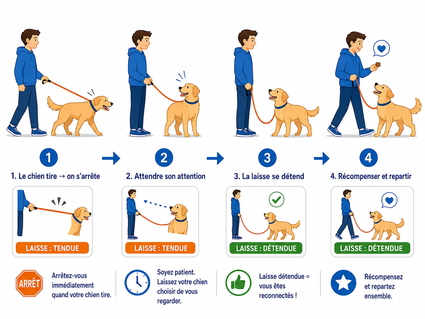 chien tire laisse