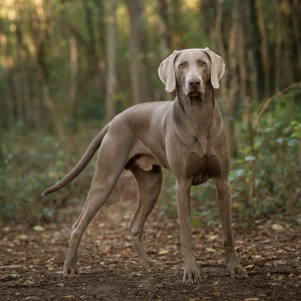 Chien de race Braque de Weimar