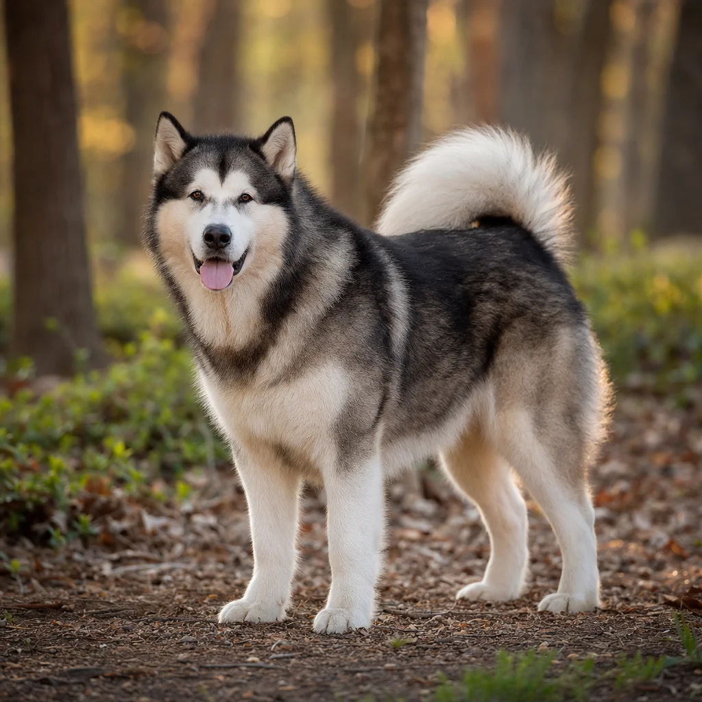 Chien de race Malamute de l'Alaska
